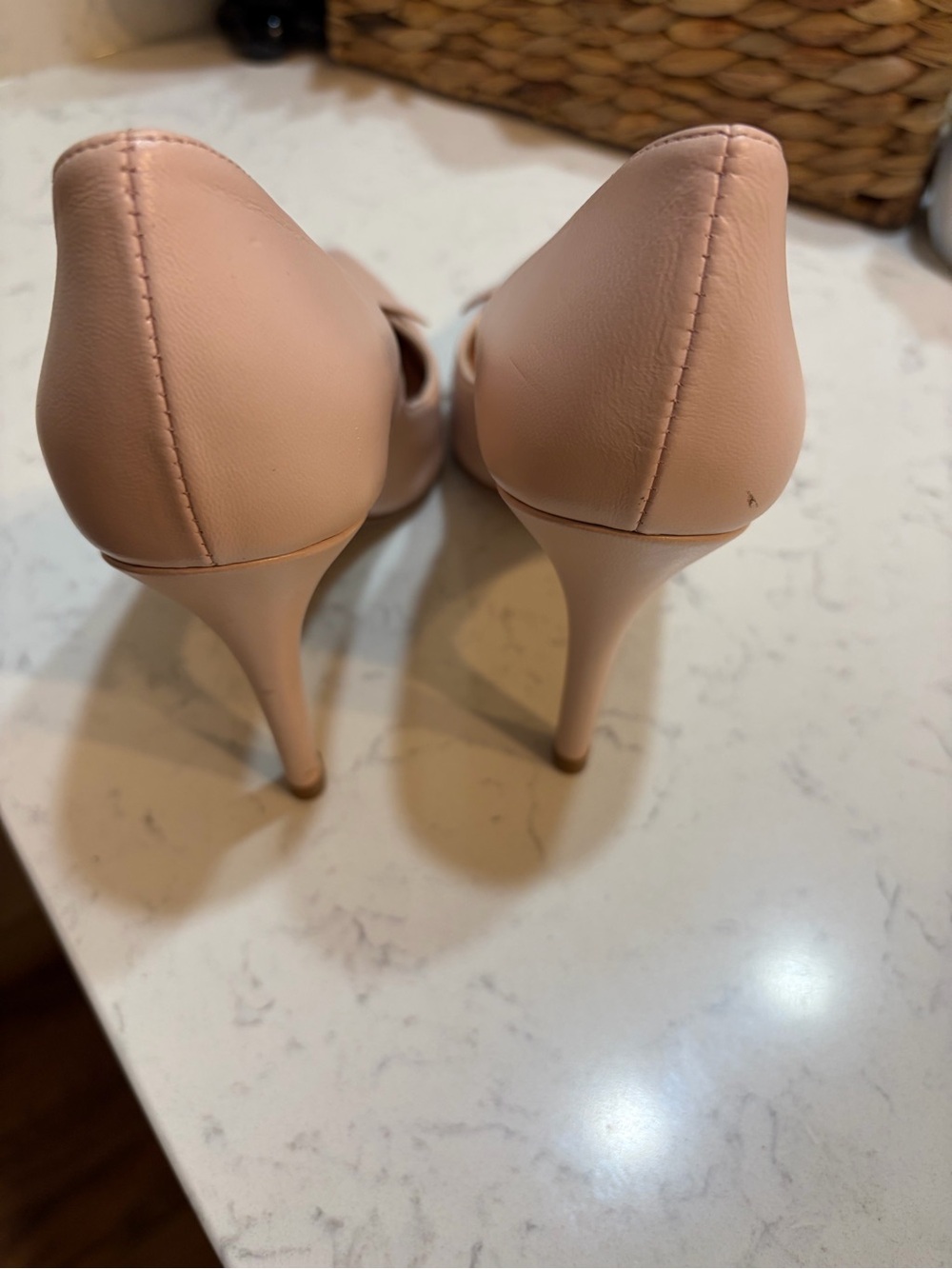 Ted Baker London Blush Pink Knotted Pointed-Toe Pumps - Picture 4 of 6